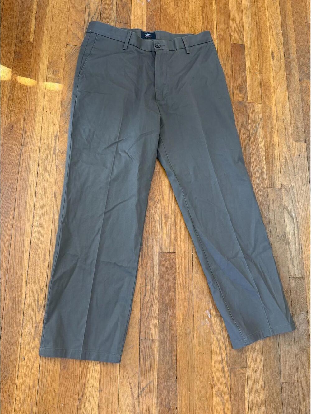 Dockers Straight Fit Chino Pants Olive Green Men’s 34x30 Cotton Stretch